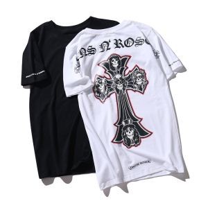 半袖Tシャツ 上品な光沢感 2色可選 2018年秋冬のトレンド クロムハーツ CHROME HEARTS 最先端ファション