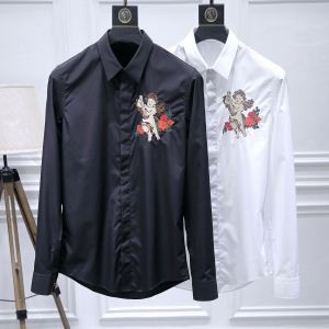 先行予約アイテム　ドルチェ＆ガッバーナメンズシャツ Dolce&Gabbanaスーパーコピーブラック白