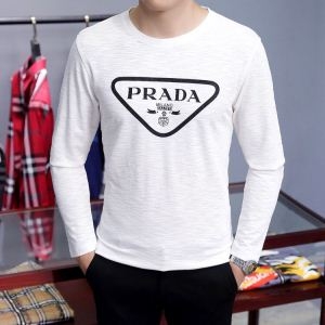 2色可選 2018年秋冬のトレンド 人気急上昇 超人気大特価 肌に密着 ロングTシャツ プラダPRADA