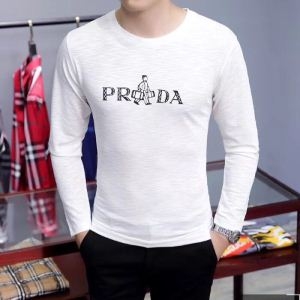 プラダPRADA ロングTシャツ 2018秋冬新作 2色可選 超カッコイイ 少数入荷 品質にこだわり