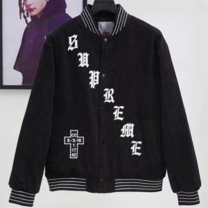 様々なコーディネートに  2色選択 人気商品新色登場！ シュプリーム  Old English Corduroy Varsity jacket