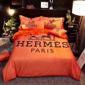 数量限定最新作エルメス 偽物HERMES寝具ベッドカバー布団カバー上品なベッドキルトセット柔らかいコットンブルーオレンジ