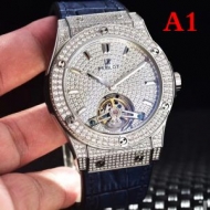 数量限定大得価HUBLOTウブロ 腕時計 コピーハイブランドメンズウォッチ一番人気のカーフレザーバンドのダイヤモンド男性用腕時計