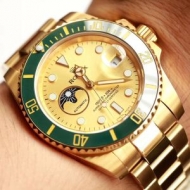 ROLEXロレックス 時計 コピーハイブランドウォッチイェローゴールカラーメンズ腕時計お父さんへのプレゼント