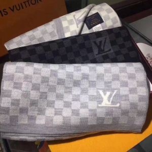 ロングマフラー 2色可選  LOUIS VUITTON チェック柄 ルイ ヴィトン2018年秋冬のトレンド