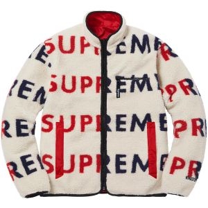 Jacket シュプリーム SUPREME ブルゾン 3色可選 Supreme 18FW Reversible Logo Fleece 秋冬人気品