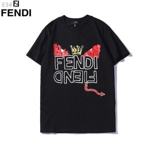 FENDI フェンディ半袖Tシャツ 2色可選 夏らしく爽やかな印象 相性抜群のコンビ