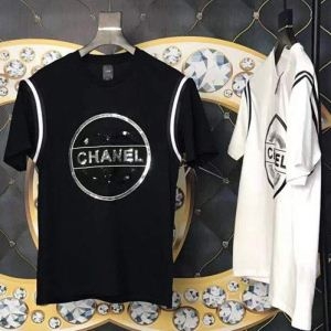 CHANEL新作限定シャネル tシャツ スーパーコピーロゴ半...