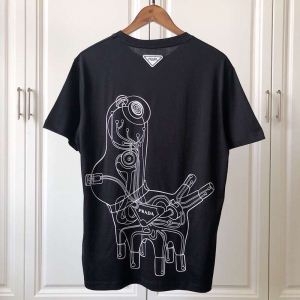 抜け感を出す PRADA プラダ 半袖Tシャツ 2色可選 カ...