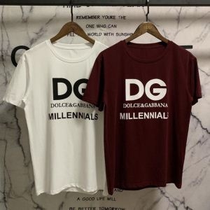 Dolce&Gabbanaドルチェガッバーナ tシャツ コピー「DG Millenials」プリントメンズショートスリーブG8IV0TG7OXHW0800