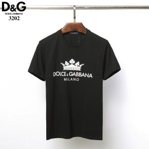 Dolce&Gabbanaドルガバ tシャツ コピーコットンジャージー製ロゴラベル入りのラウンドネックプリント半袖