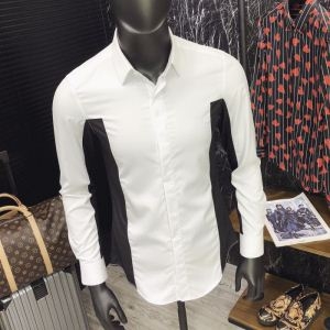 上品な雰囲気Armaniアルマーニ 服 コピー大人カジュアルな長袖メンズシャツ程よく細身でスッキリとしたシルエット