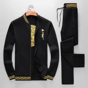 SS19春夏入荷人気のスピーディ ヴェルサーチ VERSACE 2色可選 上下セット 春物新作入手困難