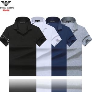 カジュアルな雰囲気があり 19ss完売必至夏季 ARMANI アルマーニ  半袖Tシャツ 4色可選
