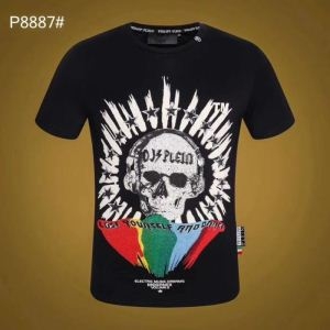 フィリッププレイン 19SS 待望の新作カラー PHILIPP PLEIN  春夏新作奇跡の再入荷 Tシャツ/ティーシャツ 2色可選