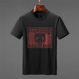 Tシャツ/ティーシャツ 今期新作人気の美ライン フィリッププレイン19SS未入荷 PHILIPP PLEIN 2色可選 今季人気