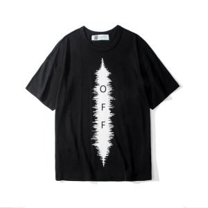 春夏新作正規買付 Off-White オフホワイト 半袖Tシャツ OFF BLACK 2色可選 19SS最安値保証 お早めに