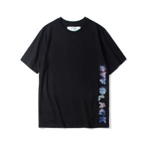 19SS限定夏季 Off-White オフホワイト 半袖Tシャツ 2色可選 OFF BLACK 2019人気お買い得アイテム