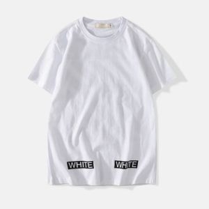 春夏新作完売雑誌掲載 VIP 先行セール2019年夏 Off-White オフホワイト 半袖Tシャツ OFF-WHITE 2色可選