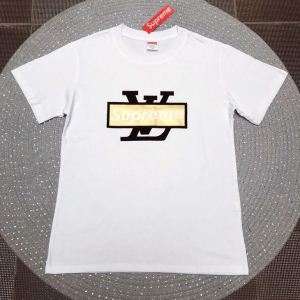 SUPREME LOUIS VUITTONシュプリーム ルイヴィトン tシャツ コピーオールシーズン活躍度満点のメンズクルーネック半袖