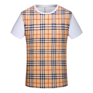 好印象120%　Burberry半袖tシャツコピーチェック柄2色色切り替え　バーバリー スーパー コピー追跡有可能　柔らかな肌触り