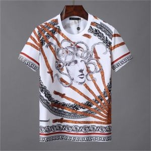 19SS 待望の新作カラー VERSACE ヴェルサーチ 半袖Tシャツ 夏季先取り欲しい 新作ダメージ加工