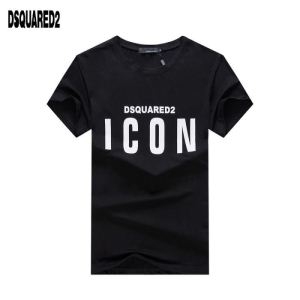 見逃せない注目夏季精品　DSQUARED2半袖ｔシャツスーパーコピー　ディー スクエアー ド t シャツ コピー　黒白2色カジュアル　定番の一枚　