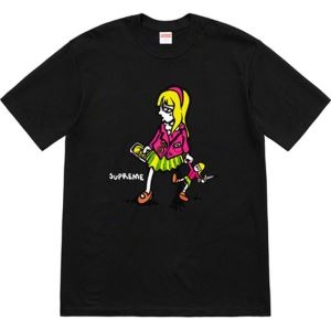 2色可選 夏らしい季節感 クールな印象を引き立て Supreme 19SS Suzie Switchblade Tee Tシャツ/半袖