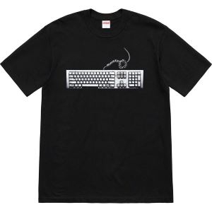 たくさん歩く日にも大活躍 2色可選春夏で人気の限定新作Supreme 19ss Keyboard TEE Tシャツ/半袖