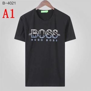 激安大特価定番人気　ヒューゴボスメンズ半袖tシャツコピー　薄手通気性抜群プリントロゴHUGO BOSSスーパーコピー　4色豊富なカラー