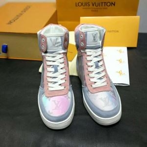 19SS未入荷 安心送料関税込夏らしい新品 ルイ ヴィトン LOUIS VUITTON ハイトップシューズ 2色可選 男女兼用