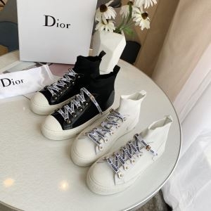 ハイトップシューズ 2色可選 2019人気お買い得アイテム 大人っぽい印象が素敵 ディオール DIOR