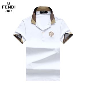 人気すぎて再入荷　FENDIコピー通販魅力満載のアイテム　伸縮性のある素材ストレッチ   フェンディスーパーコピー半袖ポロシャツ