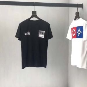 お得100%新品　ヴィトン 偽物 通販黒白2色半袖tシャツコ...