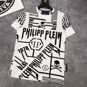 PHILIPP PLEIN ｔシャツ メンズ 2019SSの大注目アイテム コピー フィリッププレイン ブラック ホワイト カジュアル 激安