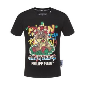 PHILIPP PLEIN ｔシャツ コピー ブランド 2019春夏で一番人気なコレクション フィリッププレイン テディベア ブラック 高品質