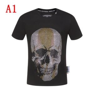 フィリッププレイン ｔシャツ メンズ 有名人などにも愛着アイテム コピー PHILIPP PLEIN カジュアル ２色可選 最低価格