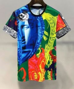 VERSACE ヴェルサーチ メンズ ｔシャツ 個性を表現し過ぎるアイテム コピー MAGNA GRECIA 大人気 ファッション 品質保証