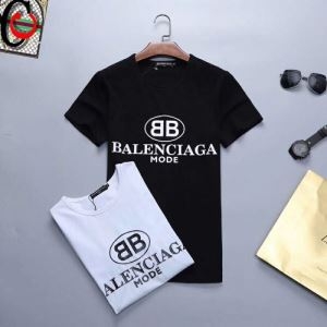 BALENCIAGA バレンシアガ メンズ トップス 話題沸騰中の人気限定新作 コピー BB BALENCIAGA MODE ブラック ホワイト 激安