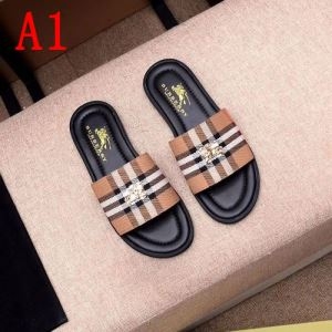 バーバリー BURBERRY メンズ サンダル 一番入手困難限定アイテム Vintage Check and Leather Slides コピー 品質保証