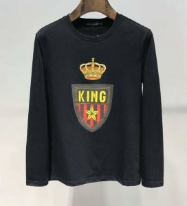 VIP 先行セール2019年夏 関税補償新作限定大人可愛い ドルチェ＆ガッバーナ Dolce&Gabbana 長袖Tシャツ 2色可選