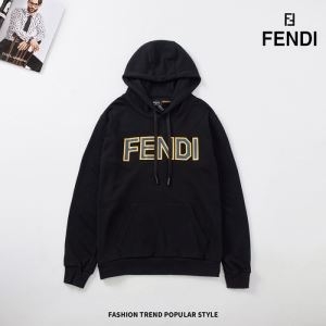 フェンディ パーカー コピー カジュアルな雰囲気を仕上げる限定品 ユニセックス FENDI ロゴ入り ブラック 上質 格安