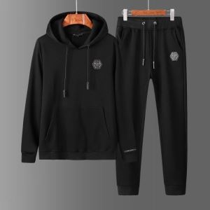 フィリッププレイン セットアップ メンズ 軽い着心地を持ったアイテム PHILIPP PLEIN コピー ブラック ブルー 品質保証