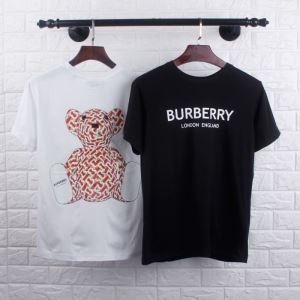 Burberry ｔシャツ メンズ 最近大話題になったアイテム バーバリー 半袖 コピー 黒白２色可選 コーデ 日常 最高品質