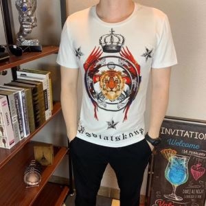 ドルガバ ｔシャツ 新作 カジュアルな雰囲気のあるアイテム コピー Dolce & Gabbana 2019人気 黒白２色 プリント 最高品質