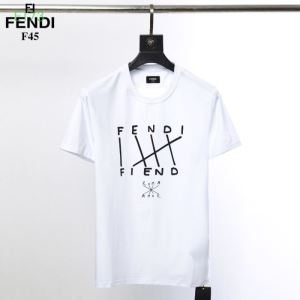 フェンディ FENDI メンズ ｔシャツ 暑い夏に大活躍コーデ コピー 通販 ブラック ホワイト 日常 最安値 FY0936A6ZIF0QA0