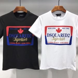 コーデの主役になる人気新品 D SQUARED2 ディースクエアード ｔシャツ コピー ブラック ホワイト プリント ストリート 激安