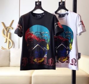 PHILIPP PLEIN Tシャツ/半袖2019春夏は人気定番  2色可選フィリッププレイン 超必須アイテム