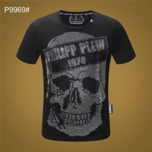 たくさん歩く日にも大活躍  Tシャツ/半袖 フィリッププレイン  PHILIPP PLEIN今季爆発的な人気定番商品2019SS