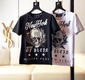 品良くおしゃれ  Tシャツ/半袖  2019春夏人気トレンドアイテム 2色可選フィリッププレイン PHILIPP PLEIN